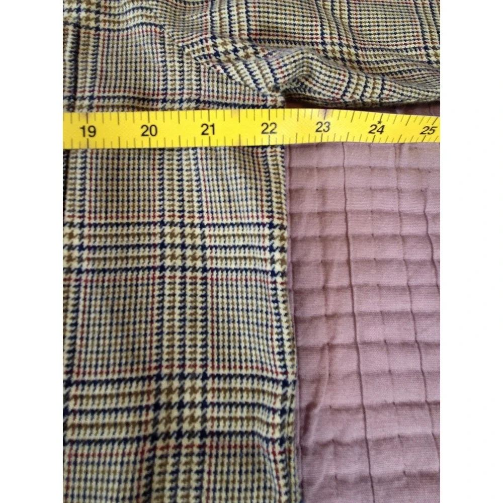 Viyella Shirt Mens Medium Plaid Long Sleeve Button-Up Classic Preppy Cotton Wool